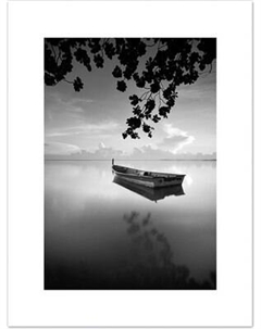 Постер Мирам ЧБ. Рыбацкая лодка / 930403305 Miram