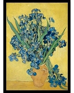 Постер Citydecor Ваза с ирисами на желтом фоне. Винсент ван Гог