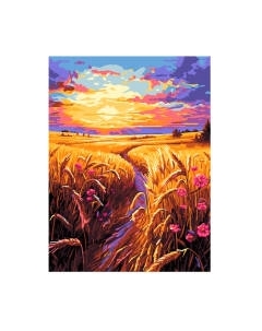 Картина по номерам Lori Золотые поля / Рх-168