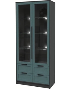 Шкаф с витриной Интерлиния Концепт Тренд КТ-ШВ2 с подсветкой