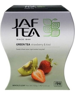 Чай листовой Jaf Клубника и Киви зеленый байховый