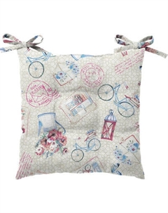 Подушка на стул Самойловский текстиль С Тафтингом 40x40 История открыток Компаньон / 926797