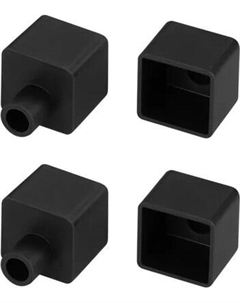 Заглушка для профиля Arlight WPH-FLEX-1616 BLACK с отверстием / 045873