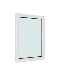 Окно ПВХ Brusbox Одностворчатое Глухое 3 стекла