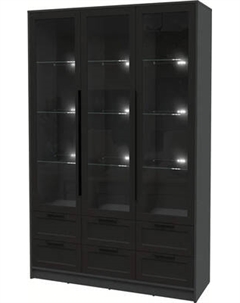 Шкаф с витриной Интерлиния Концепт Тренд КТ-ШВ3 с подсветкой