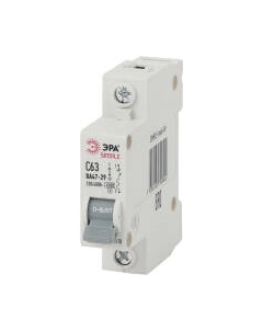 Выключатель автоматический ЭРА Simple-Mod-9 ВА 47-29 1P 63А 4.5кА C / Б0039226 Эра