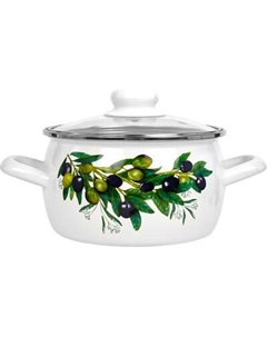 Кастрюля Лысьвенские эмали Оливковая ветвь С-4210 САП2/4