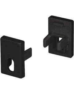 Заглушка для профиля Arlight SL-MINI-8-H12 BLACK с отверстием / 037506