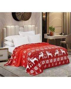 Плед Павлина Олени Красные Нг 150x200