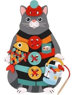 Развивающая игра Mapacha Шнуровка Кот / 962126