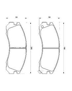 Тормозные колодки Bosch 0986424523