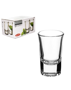 Комплект из 6-ти стаканов 40 мл Бостон Шот, стекло, арт. 52174 141380 Pasabahce