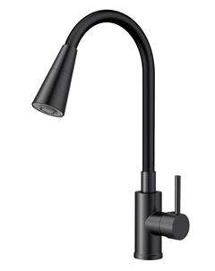 Смеситель для кухни ESKO гибкий излив 2 режима (чёрный) K47BB Esko