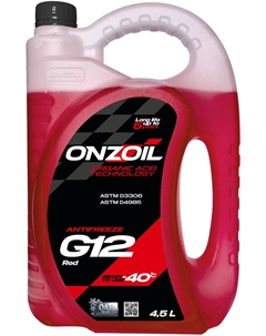 Антифриз Аntifreeze G12 Red 4,5 л Onzoil