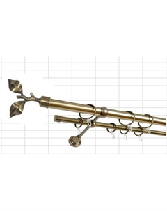 Карниз металический КВИСТ СК-24023/200/1Ш Китай (золото антик) Delfa