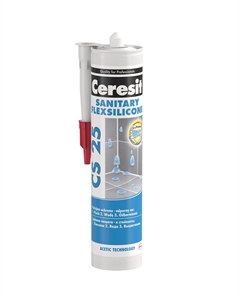 Герметик санитарный силикон CS 25 шоколад 280мл Ceresit