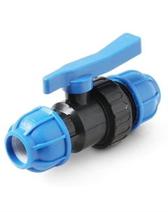 Кран шаровой компрессионный муфта-муфта 25x25 Pro aqua