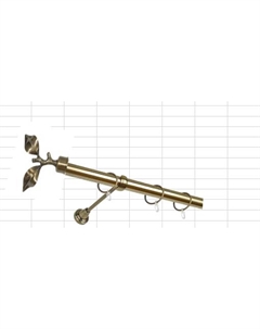 Карниз металический КВИСТ СК-24023/160/1Р Китай (золото антик) Delfa