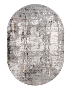 Ковер (0,8х1,5) LEDA B007A-CREAM-ANTHRACITE-OVAL Milat hali