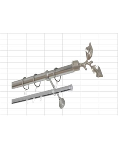 Карниз металический КВИСТ СК-29023/160/1Ш Китай (хром матовый) Delfa