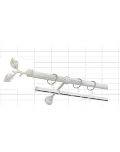 Карниз металический КВИСТ СК-33023/240/1Ш Китай (белое золото) Delfa