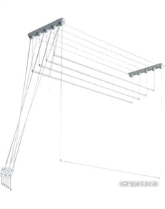 Сушилка для белья Euro Premium потолочная 5 прутьев 200 см Comfort alumin