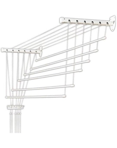 Сушилка для белья Лифт универсальное крепление 6x200см (алюминий/белый) Comfort alumin