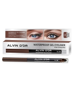 Водостойкий гелевый лайнер для глаз с растушевкой Alvin d'or