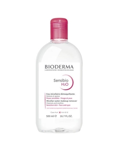Мицеллярная вода для очищения нормальной и чувствительной кожи лица Sensibio H2O 500 Bioderma