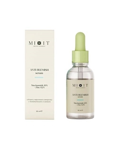 Сыворотка для лица SKIN CHEMISTRY себорегулирующая с нициамидом и цинком (для проблемной кожи) 30 Mixit