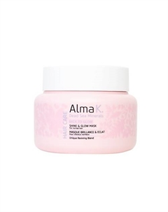 Маска для волос для придания блеска и сияния Shine & Glow Mask 200 Alma k