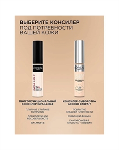 Стойкий многофункциональный консилер для лица Infaillible 11 L'oreal paris