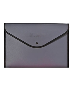 Папка-конверт на кнопке А4, 600 мкм, Megapolis, обшитая, непрозрачная, микс Erichkrause
