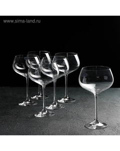 Набор бокалов для вина из хрустального стекла «Меган», 500 мл, 6 шт. Bohemia crystal