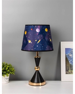 Настольная лампа «Елизавета» E27 40 Вт черно-золотой Risalux