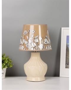 Настольная лампа «Глория» Е14 40 Вт бежевый Risalux