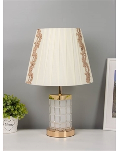 Лампа настольная «Корона» 1×40 Вт Е27 1×3 Вт LED золото Risalux