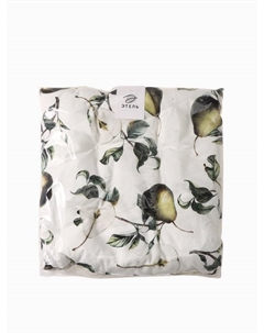 Подушка на стул «. Груши», 42×42 см, белая Этель