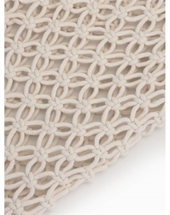 Сумка-авоська плетёная, клетка 3.5 см, белая Take it easy