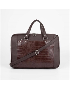 Сумка женская на молнии, цвет тёмно-коричневый El masta