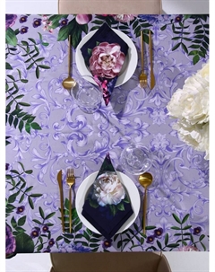 Набор кухонный «. Цветочный этюд»: скатерть 180×150 см, салфетки 40×40 см-8 шт., 100% хлопок Этель