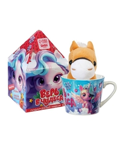 Подарочный набор «Снежный сюрприз», мягкая игрушка в кружке Milo toys