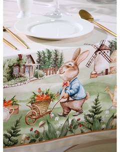 Скатерть «. Кроличья ферма», 149×180 см, 100% хлопок, саржа 190 г/м² Этель