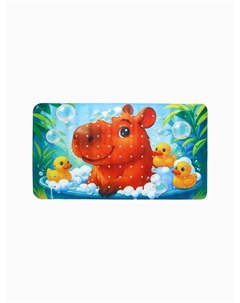 Коврик для ванной противоскользящий, на присосках «Капибара», детский, 40×70 см See you home