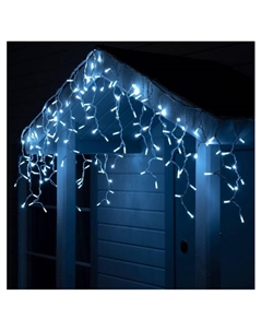 Гирлянда «Бахрома» 3×0.6 м, IP65, УМС, белая нить каучук, 108 LED, свечение белое, 220 В Luazon lighting