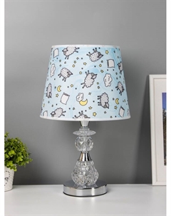 Настольная лампа «Латея» Е27 40 Вт серо-хромовый Risalux