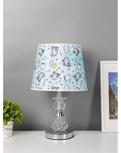 Настольная лампа «Латея» Е27 40 Вт бело-хромовый Risalux