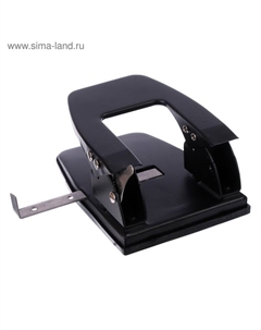 Дырокол металлический 30 листов, deVENTE, линейка, чёрный Attomex