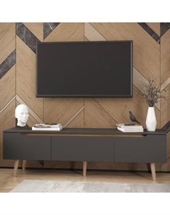 Тумба многофункциональная, 1800×430×520 мм, цвет дуб крафт золотой / графит Гранд кволити