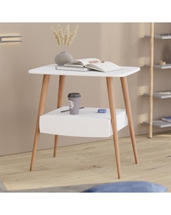 Стол журнальный «Комо», 600×450×615 мм, цвет белый снег Гранд кволити